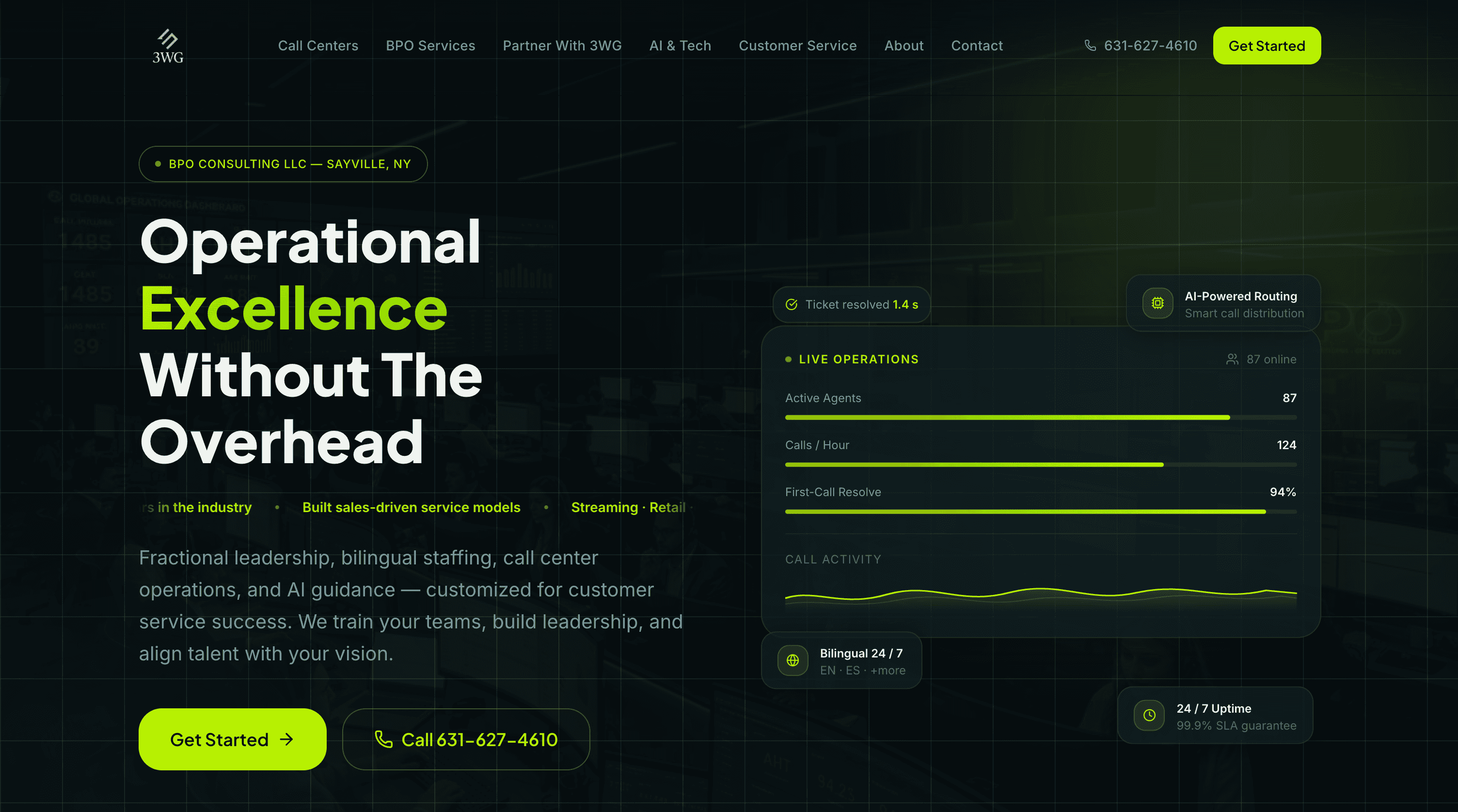 3WG · BPO Consulting — BPO & call-center consulting site